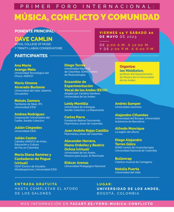 Primer foro internacional: Música, conflicto y comunidad