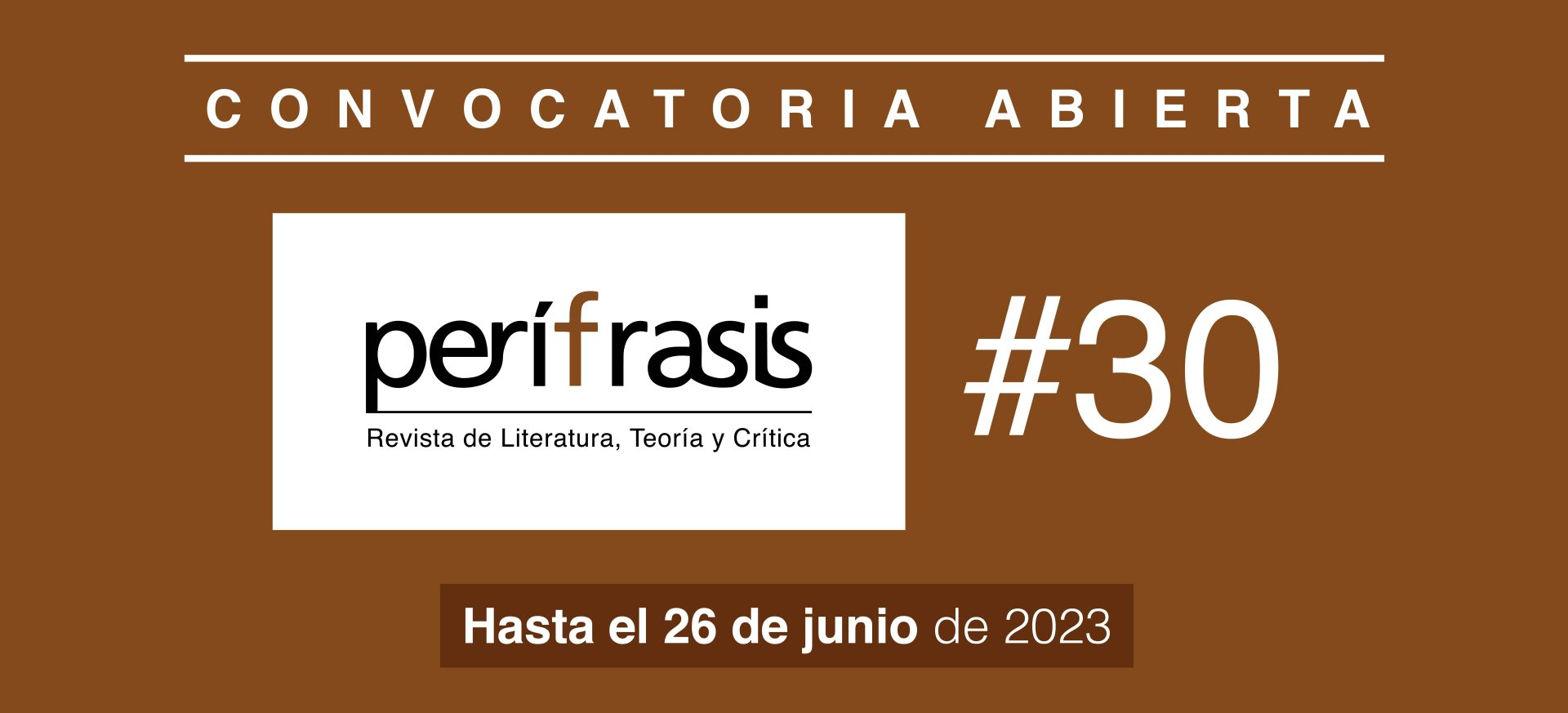 Del 24 de abril al 26 de junio de 2023