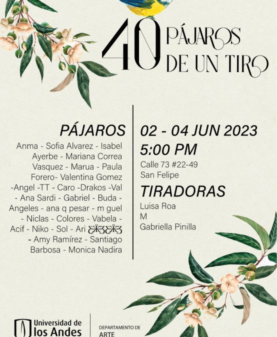 40 pájaros de un tiro