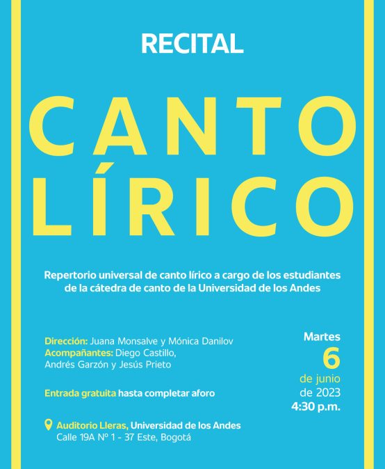 Recital final: cátedra de canto lírico 2023-1