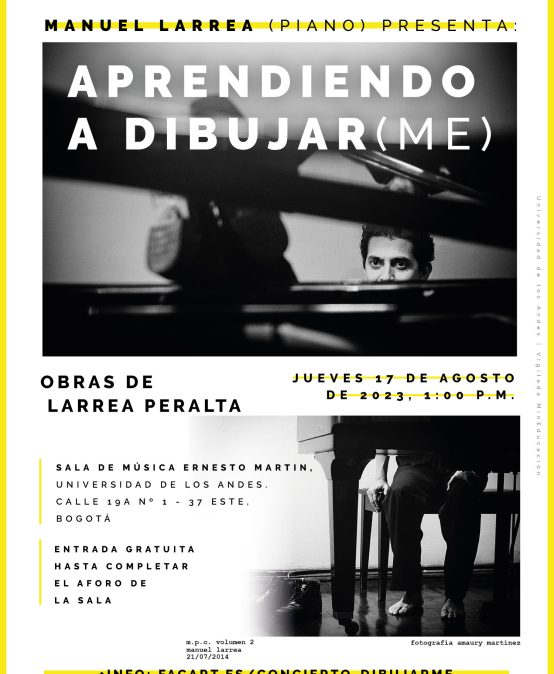 Concierto del mediodía: Manuel Larrea (piano) presenta: Aprendiendo a dibujar(me)