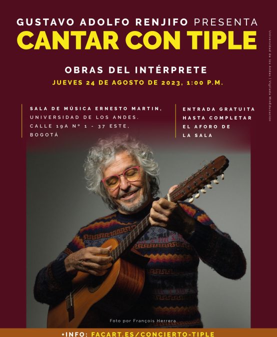 Concierto del mediodía: Gustavo Adolfo Renjifo presenta: Cantar con tiple