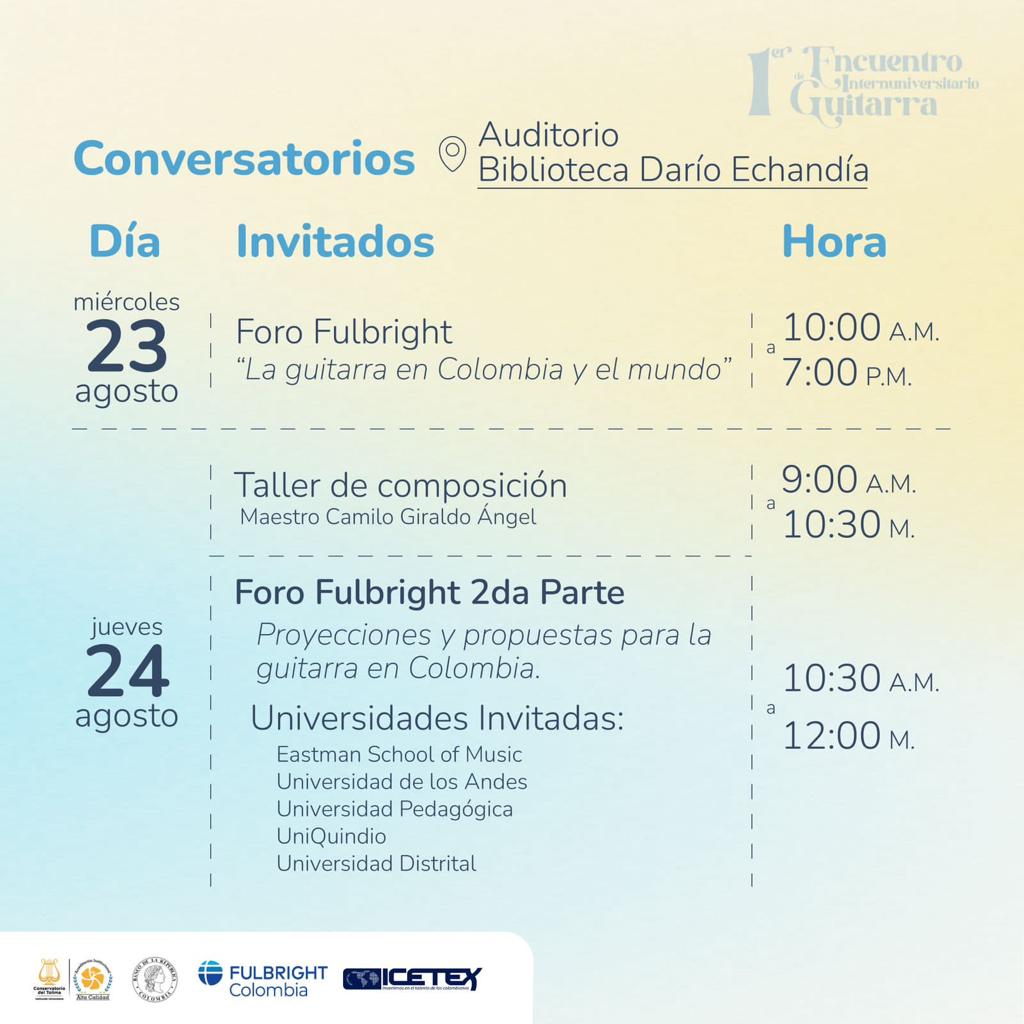 Primer Encuentro Interuniversitario de Guitarra 2023
