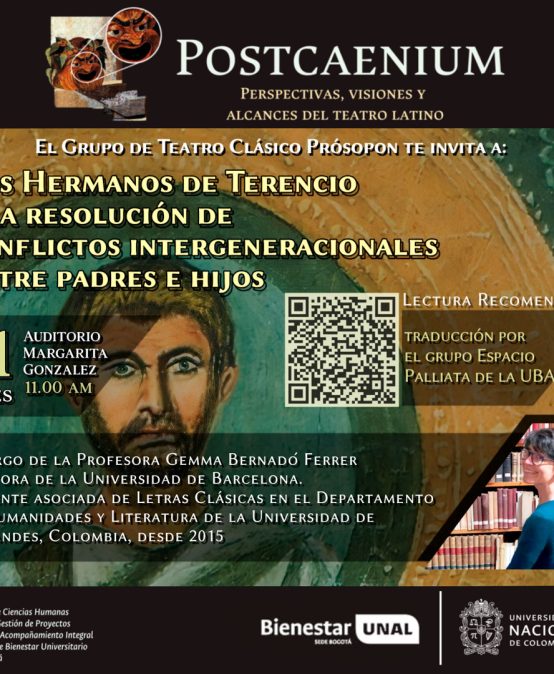 Charla Los hermanos de Terencio y la resolución de conflictos intergeneracionales entre padres e hijos de Gemma Bernadó