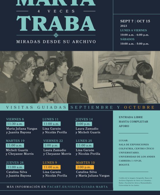 Visitas guiadas | Marta Traba 4 veces, miradas desde su archivo | 9 y 10 de octubre