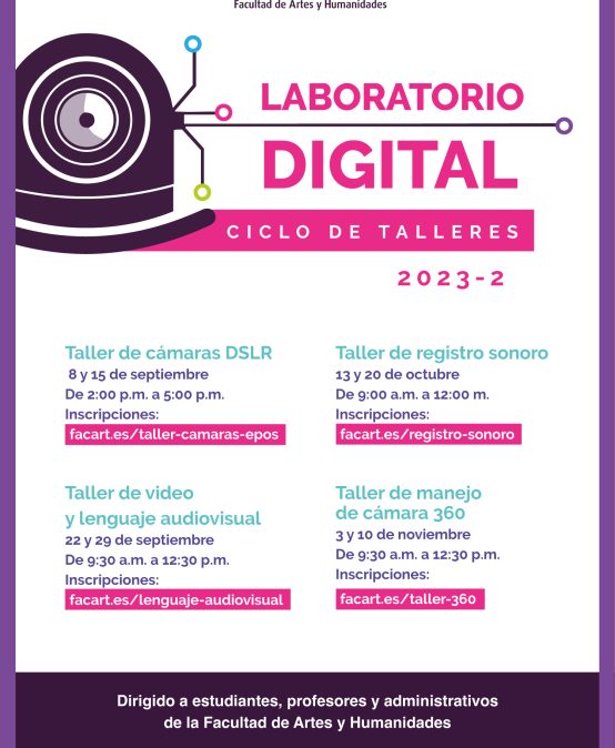 Ciclo de talleres Laboratorio Digital – Taller de manejo cámara 360