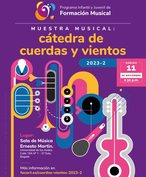Muestra musical: cátedra de cuerdas y vientos