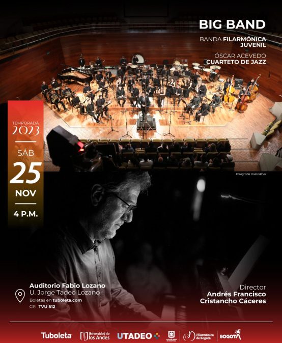 Óscar Acevedo Cuarteto con la Big band de la Banda Filarmónica Juvenil