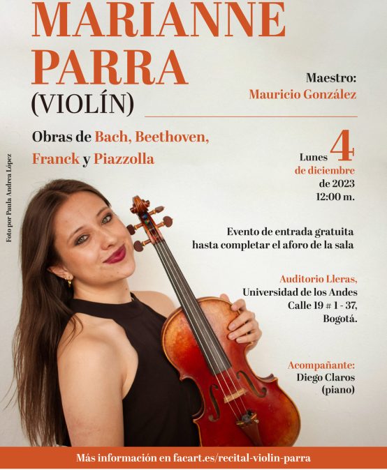 Recital de grado: Marianne Parra (violín)
