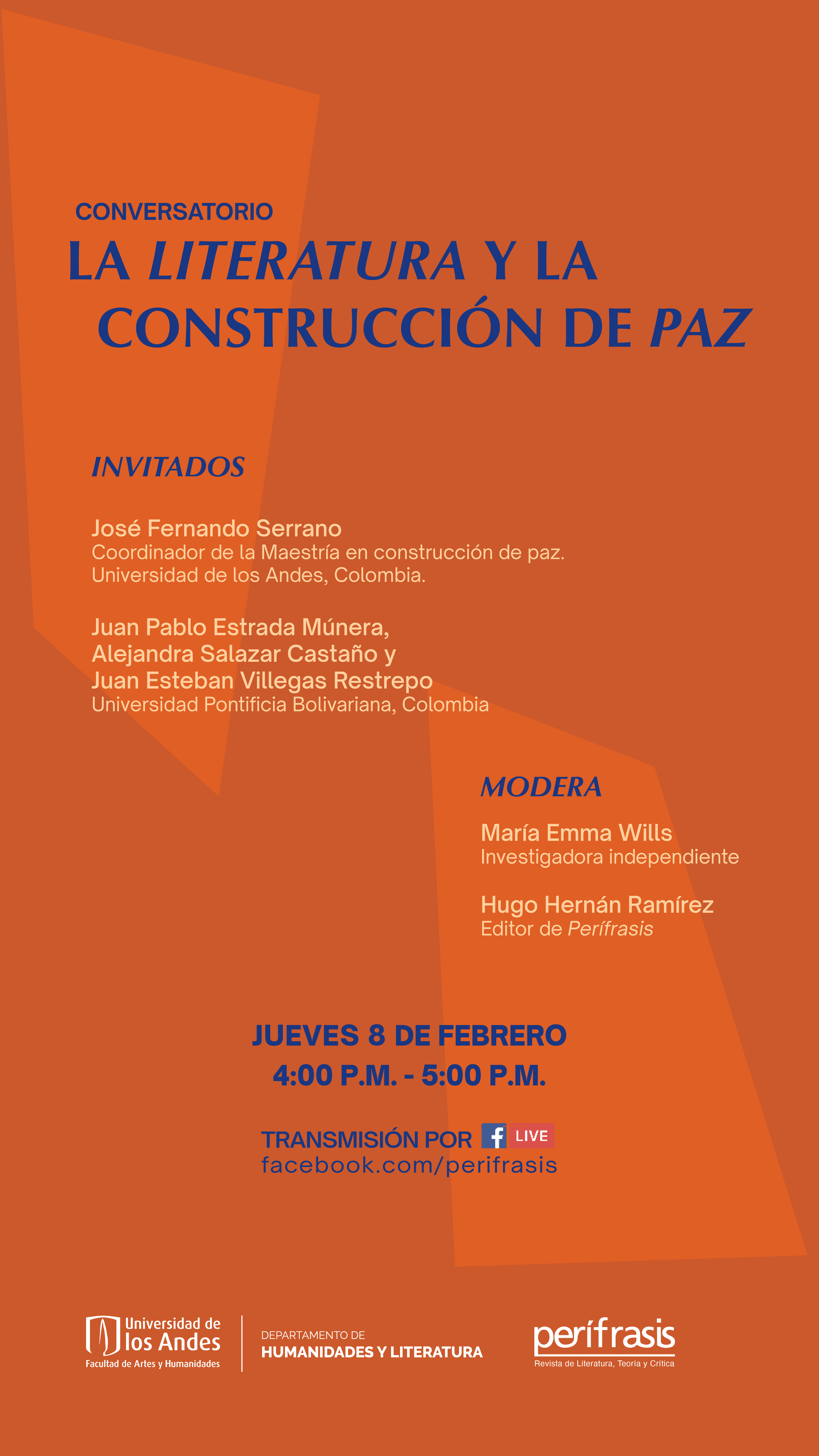 Conversatorio: 'La literatura y la construcción de paz'