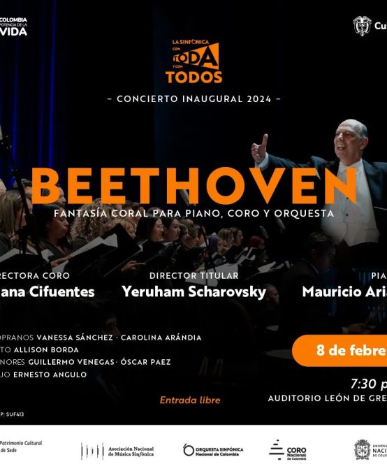 Mauricio Arias-Esguerra, solista en el concierto inaugural de la Orquesta Sinfónica Nacional de Colombia en 2024