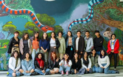El nuevo mural del edifico Tx, un trabajo de realizado por estudiantes