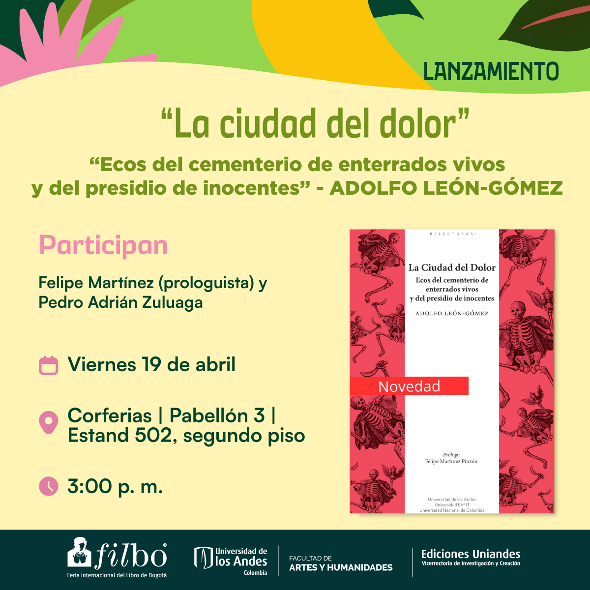 Viernes 19 de abril | 3:00 p.m.