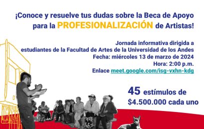 Jornada informativa: Beca de Apoyo para la profesionalización de Artistas 2024