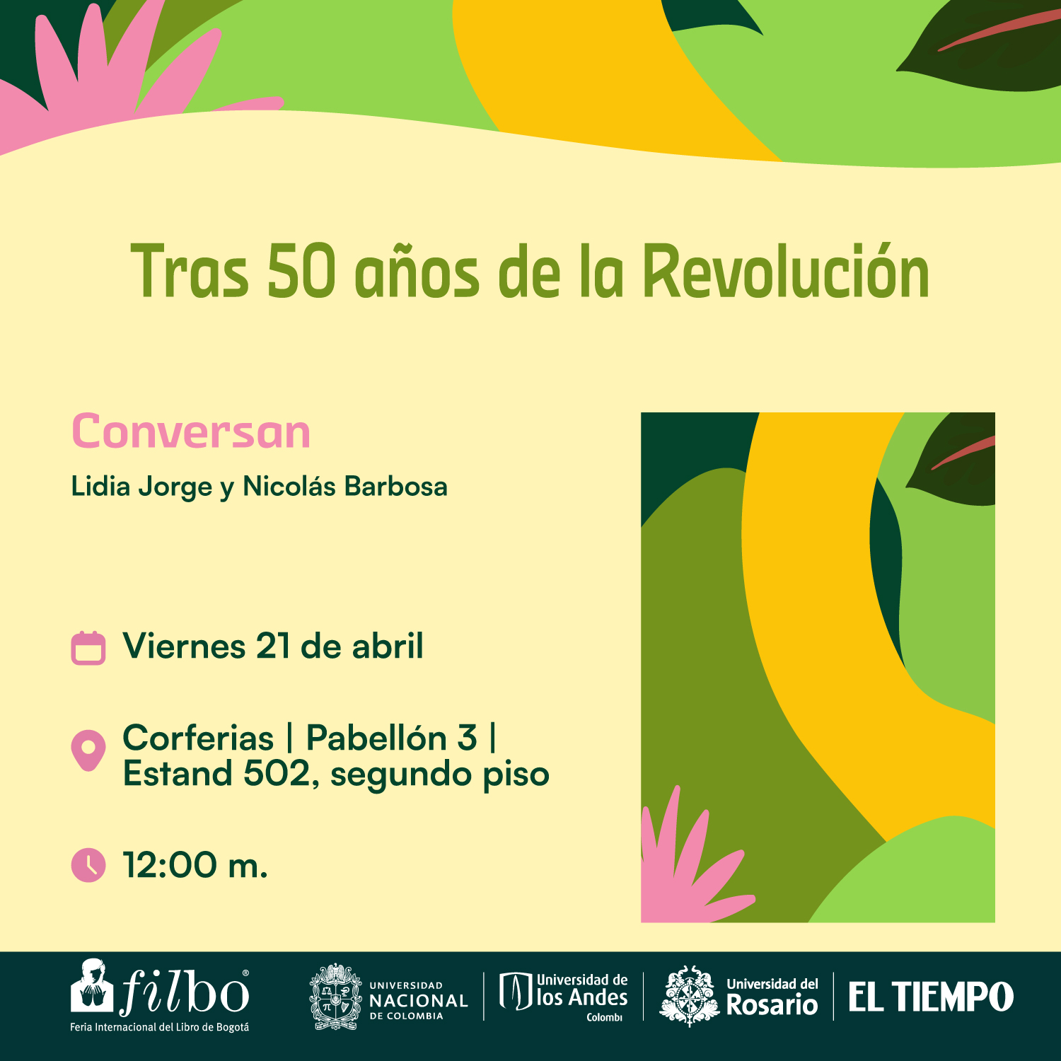 Viernes 19 de abril | 1:00 p.m.