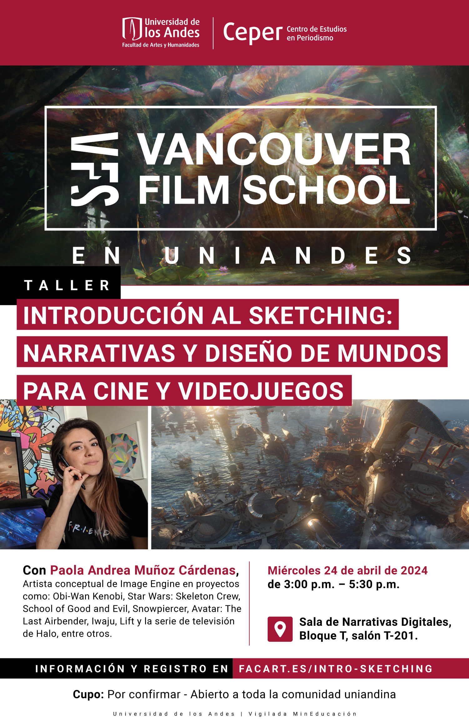 Introducción al Sketching: Narrativas y Diseño de Mundos para Cine y Videojuegos