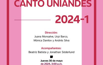 Conciertos en 2024-1: Estudio de canto Uniandes
