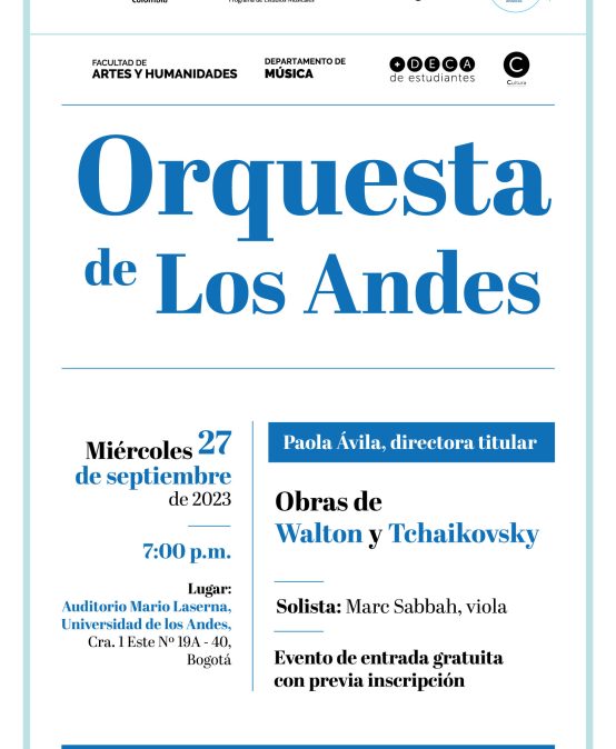 Orquesta de Los Andes: obras de Walton y Tchaikovsky