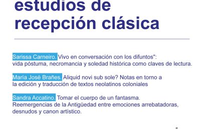 Tendencias en los estudios de recepción clásica