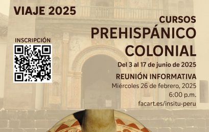 Reunión informativa Perú In situ. 2025. Convocatoria ampliada hasta el lunes 10 de marzo de 2025
