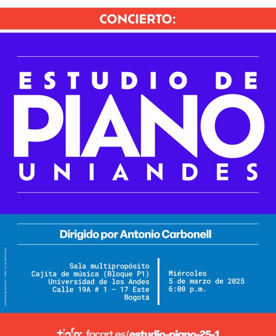 Concierto del Estudio de piano Uniandes en 2025-1