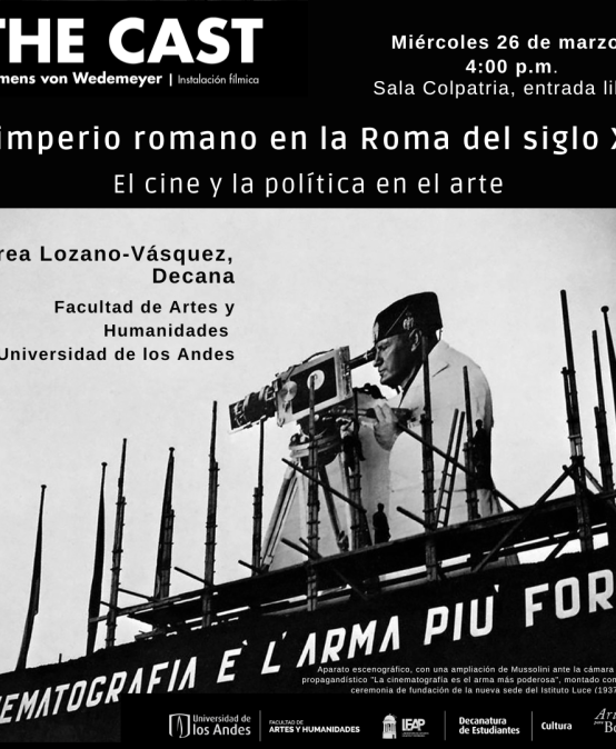 Charla: El imperio romano en la Roma del siglo XX: El cine y la política en el arte