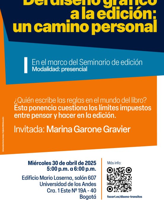 Conferencia: Del diseño gráfico a la edición: un camino personal