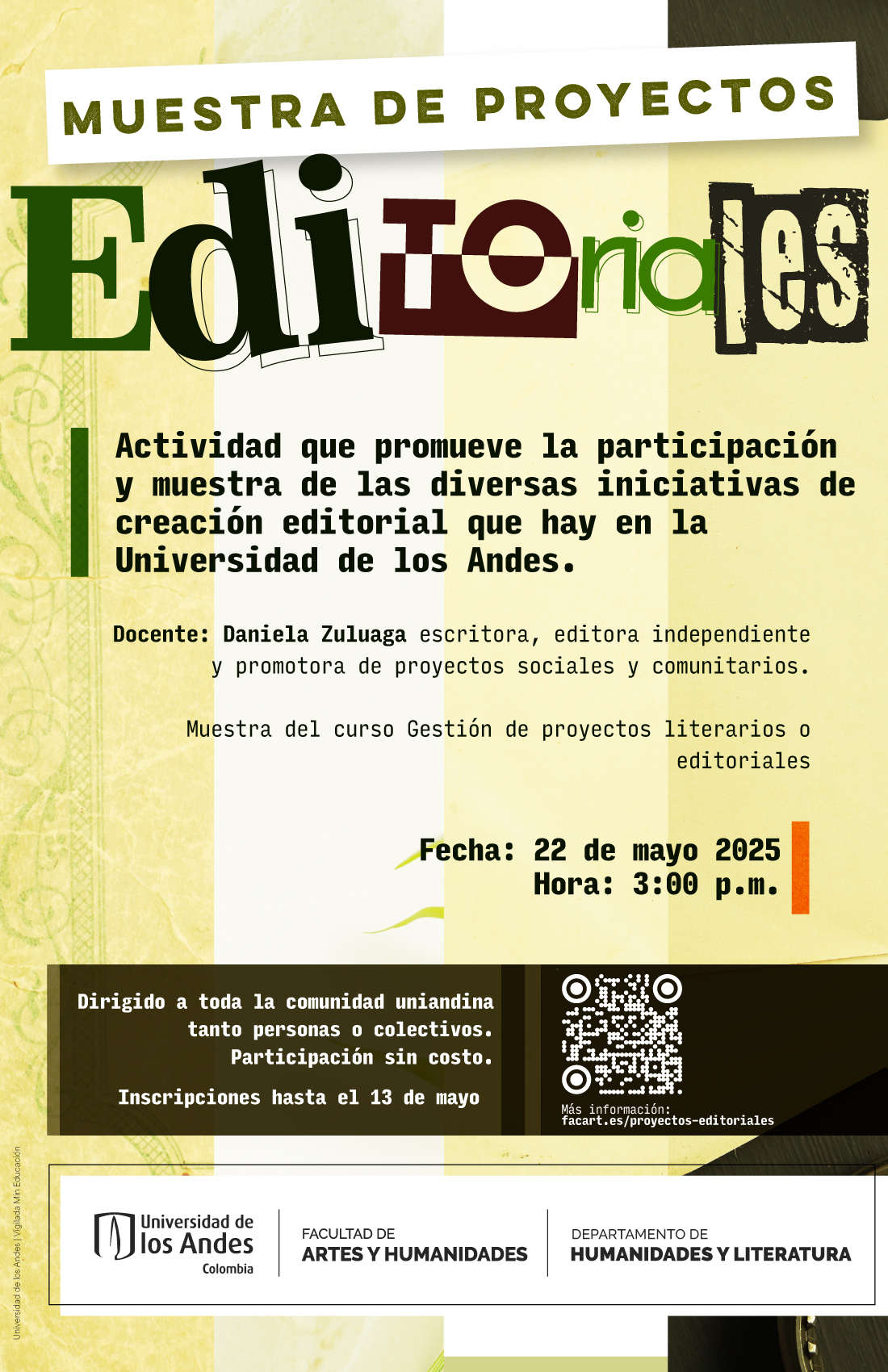 Muestra de proyectos editoriales Uniandes