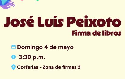 José Luis Peixoto. Firma de libros