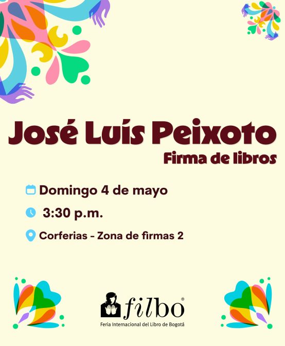 José Luis Peixoto. Firma de libros