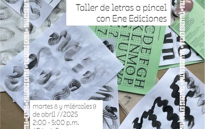 Taller extra: caligrafía, taller de letras a pincel con Ene Ediciones