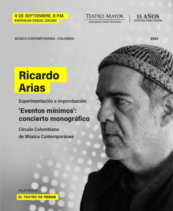 Ricardo Arias, experimentación e improvisación en el Julio Mario Santo Domingo
