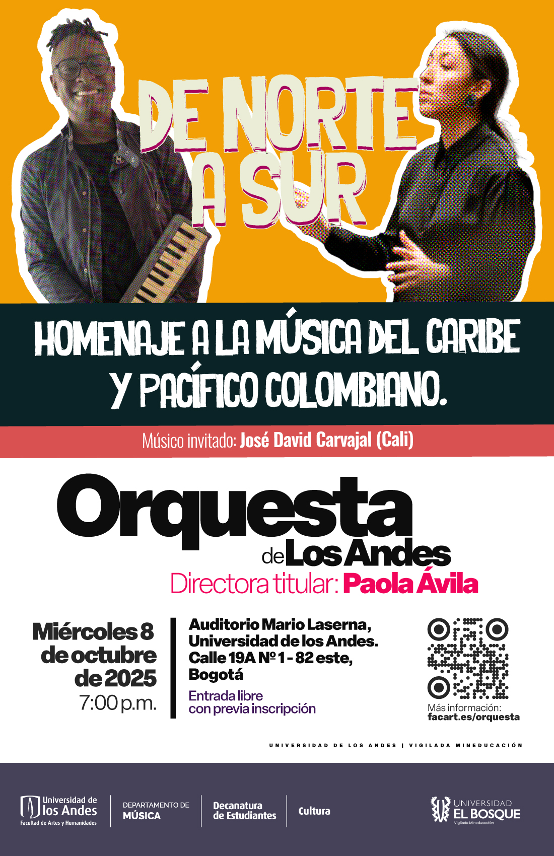 Orquesta de Los Andes presenta: De Norte a Sur, un homenaje a la Música del Caribe y Pacífico colombiano