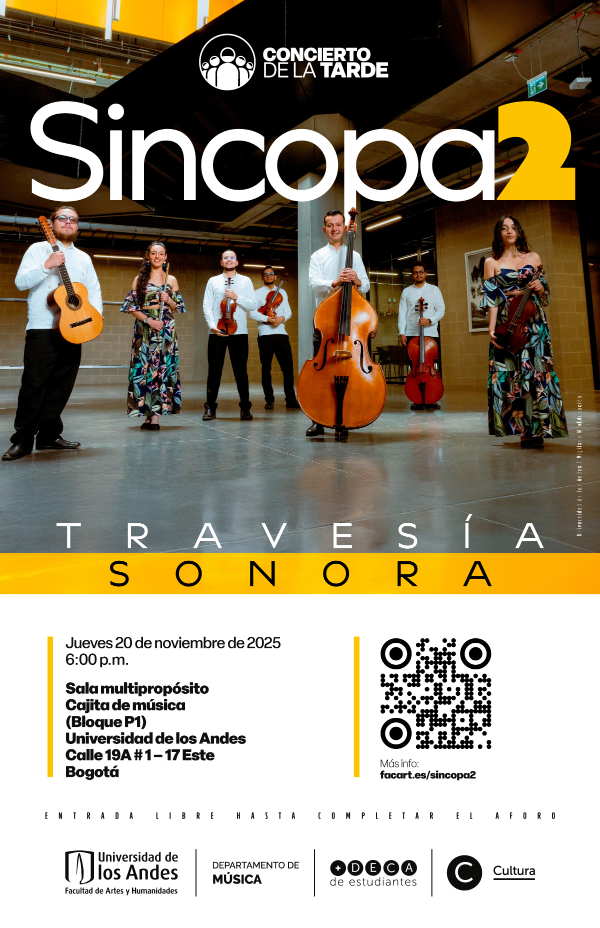 Concierto de la Tarde: Travesía sonora de Sincopa2