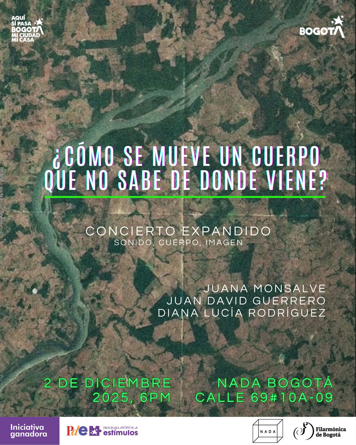 Martes 2 de diciembre de 2025 a las 6:00 p.m. en NADA, Bogotá