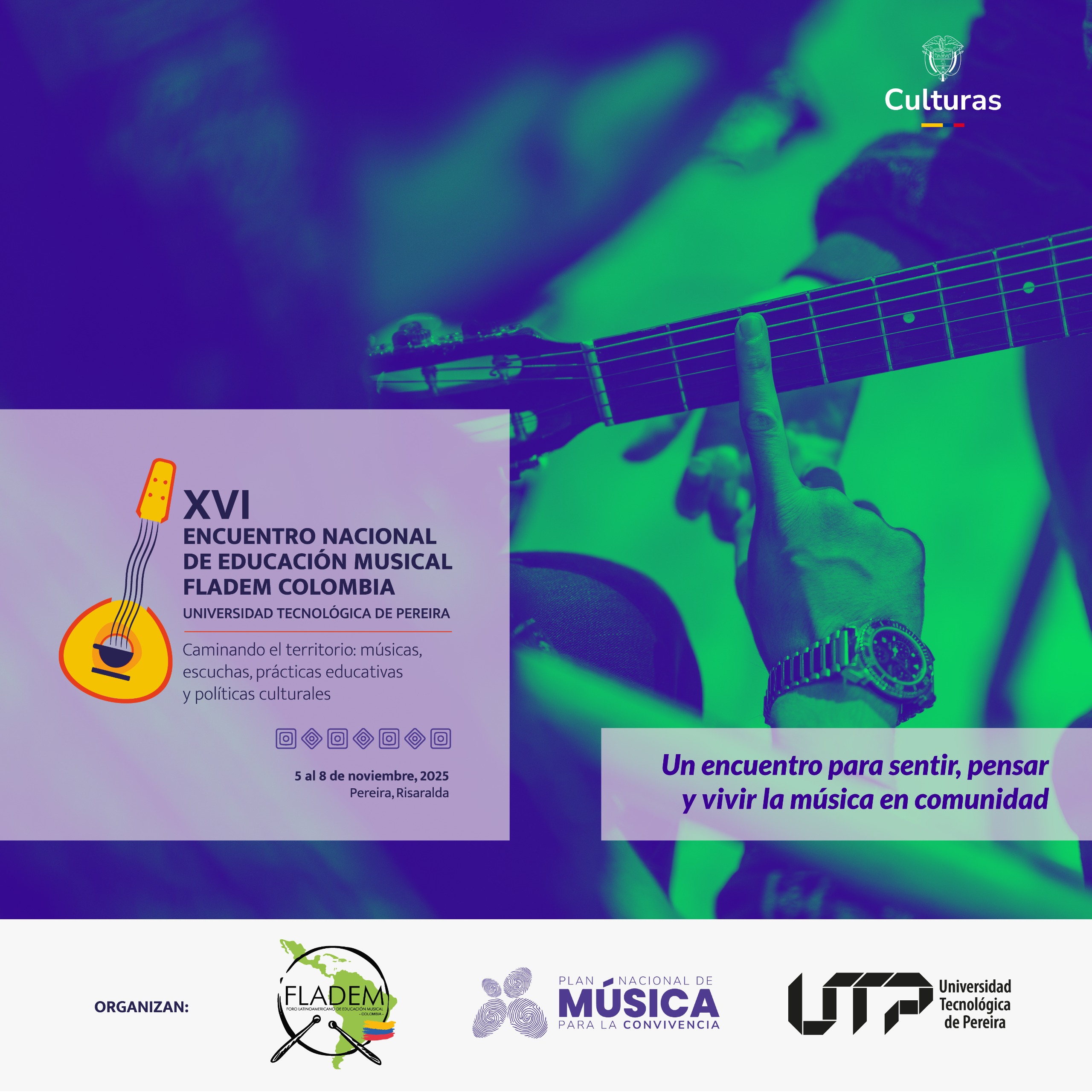Encuentro Nacional de Educación Musical - FLADEM Colombia, Omar Baracaldo participa con una ponencia el viernes 7 de noviembre de 2025